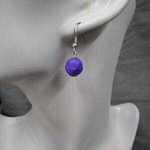 Dangle Drop Blue Earring Womens Fashion Silver Tone Colorfull Boho Chic